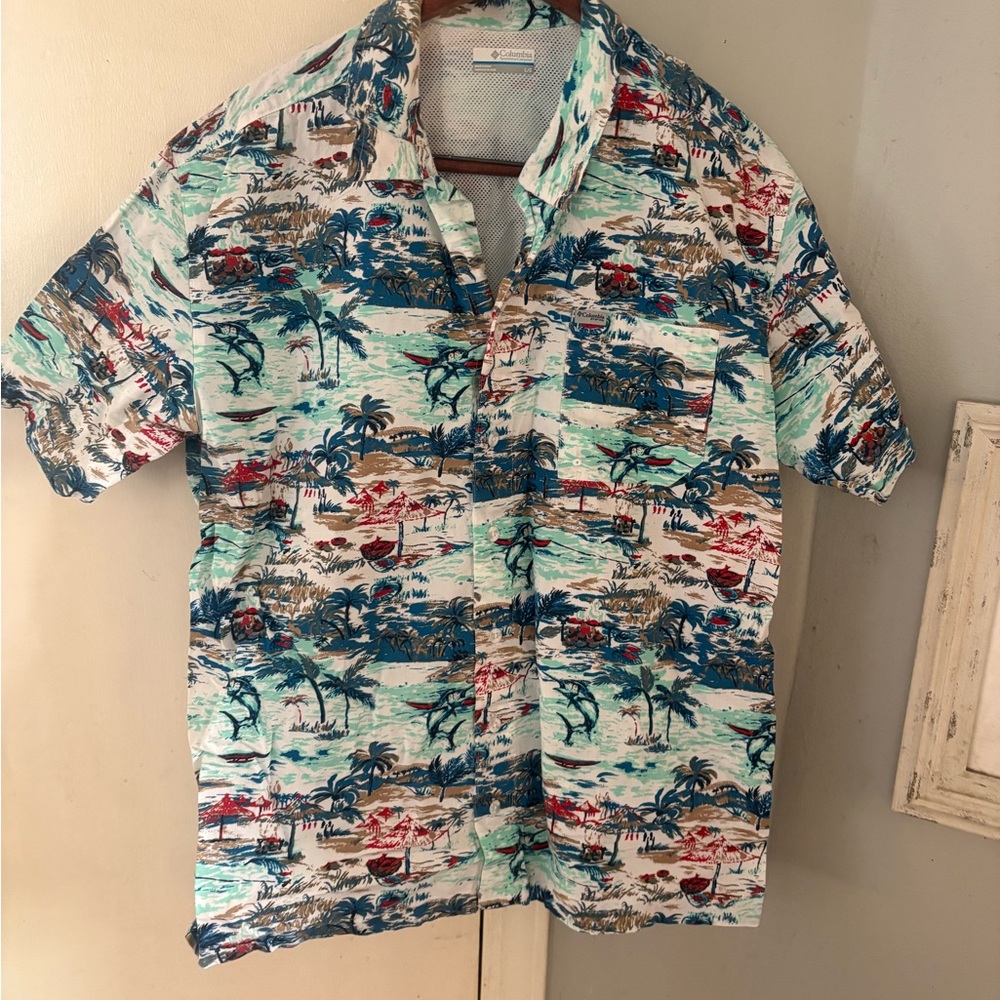 Columbia Men's Multicolor Scenic Print Shirt